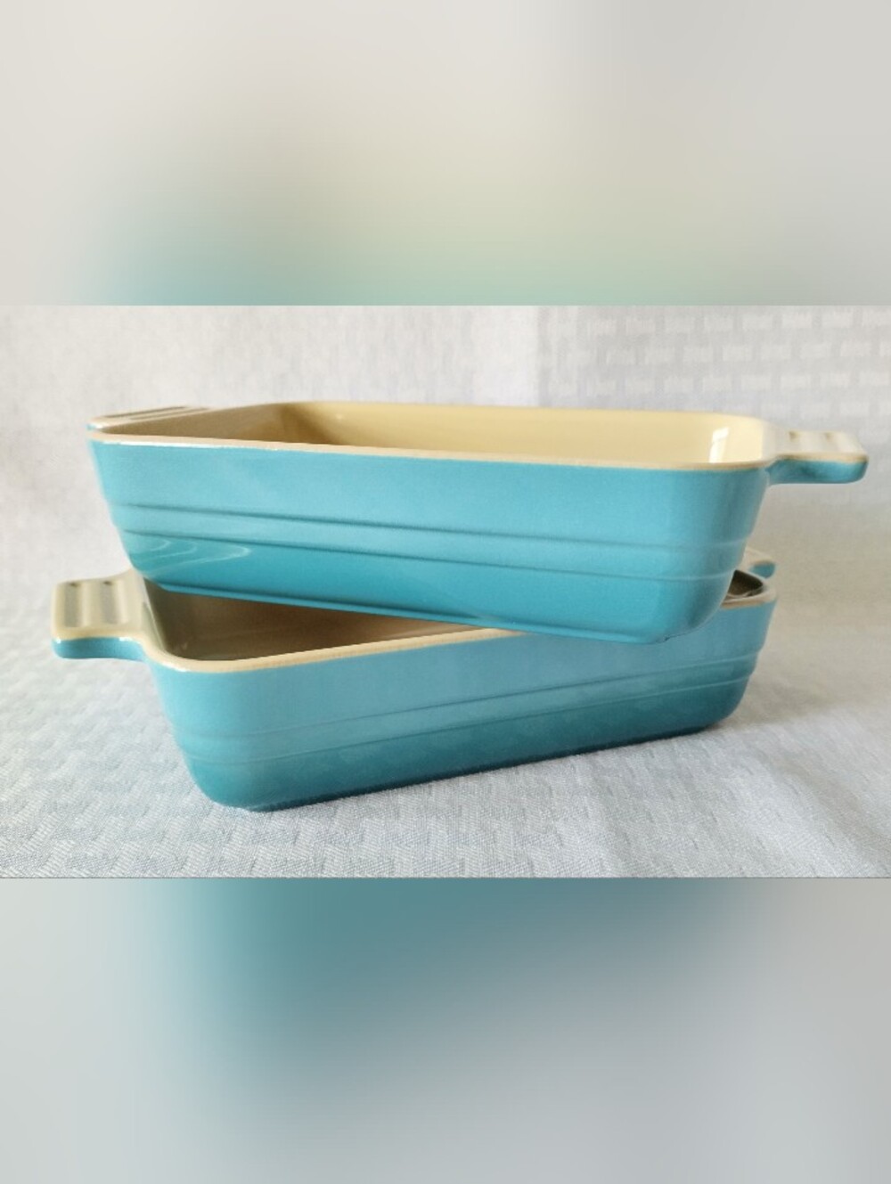 Le Creuset CARIBBEAN Blue 18 cm Rectangular Stoneware Baking Dish 7x5